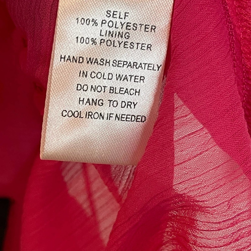 NEW VICI COLLECTION Cutout Chiffon Peplum Blouse Pink Size XS - Picture 5 of 11
